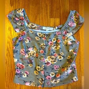 Cottagecore Floral Crop Top